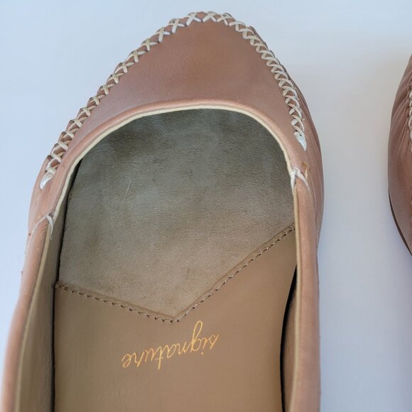 Trotters Signature Mila Tan Leather Flats - Size 10 - Picture 10 of 16